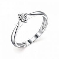 Кольцо помолвочное из серебра с бриллиантом 01-1845/000Б-00