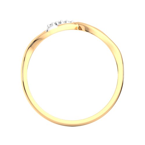 Кольцо из розового золота с фианитом 2101015.14K.R фото 3