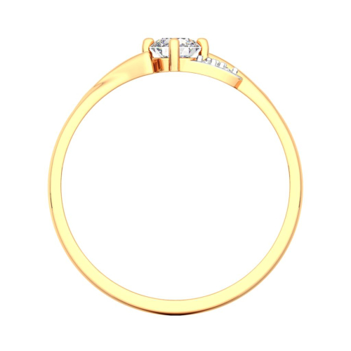Кольцо из розового золота с фианитом 210674.14K.R фото 3