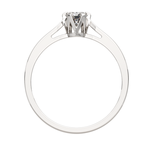Кольцо помолвочное из белого золота с бриллиантом 2D00303.14K.W фото 4