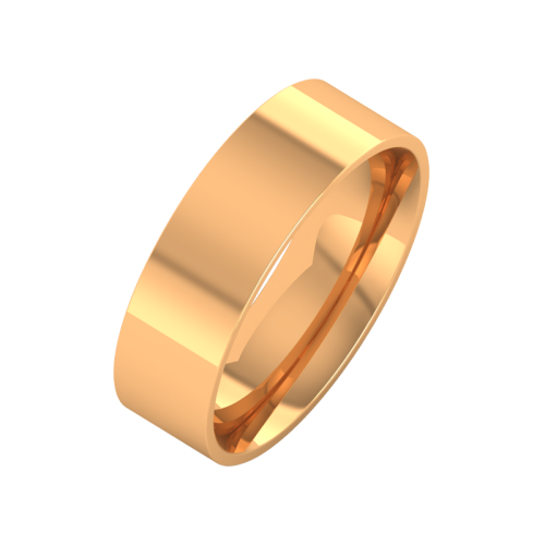 Кольцо обручальное из розового золота 196002