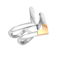 Кольцо из комбинированного серебра 0200085.G14K