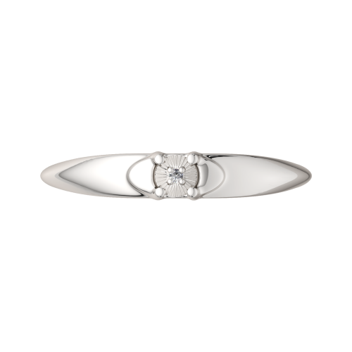 Кольцо из серебра с бриллиантом 02D0102.ZZ фото 3