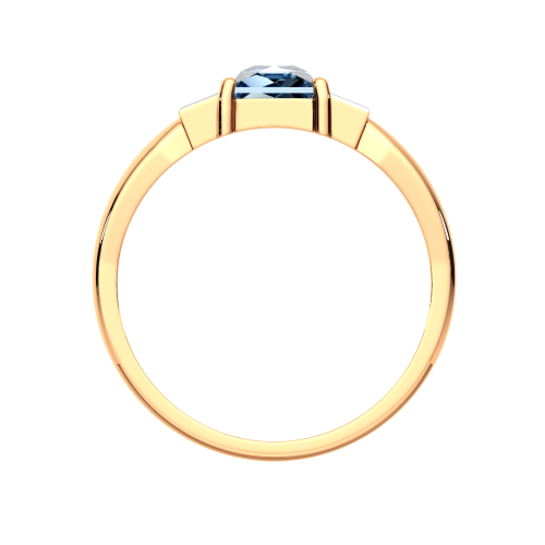 Кольцо из розового золота с бриллиантом 2D41178.14K.R фото 4