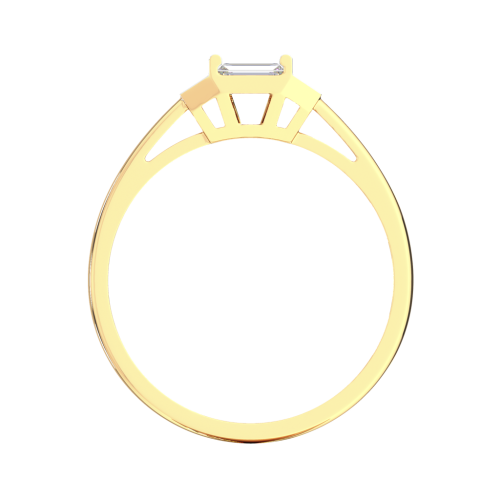 Кольцо из розового золота с фианитом 2101073.14K.R фото 3