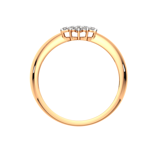 Кольцо из розового золота с фианитом 2101352.9K.R фото 4