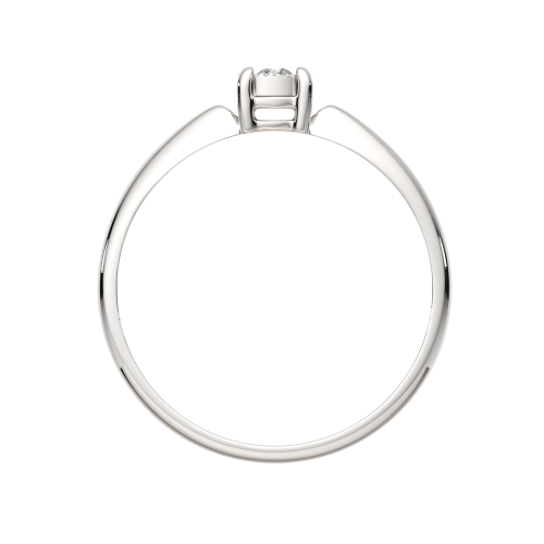 Кольцо помолвочное из белого золота с бриллиантом 2D00131.14K.W фото 4