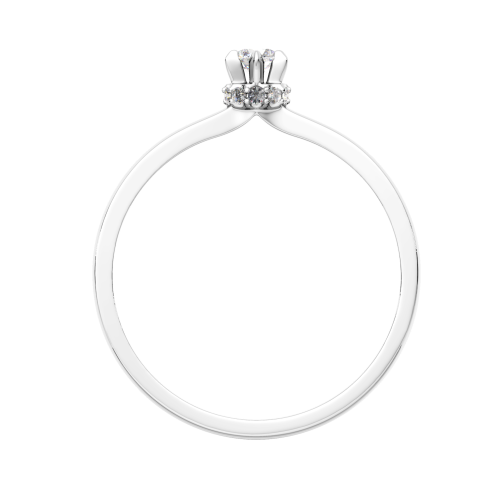 Кольцо помолвочное из белого золота с бриллиантом 2D00253.14K.W.ZZ фото 4