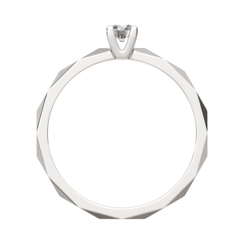 Кольцо помолвочное из белого золота с бриллиантом 2D00363.14K.W фото 4