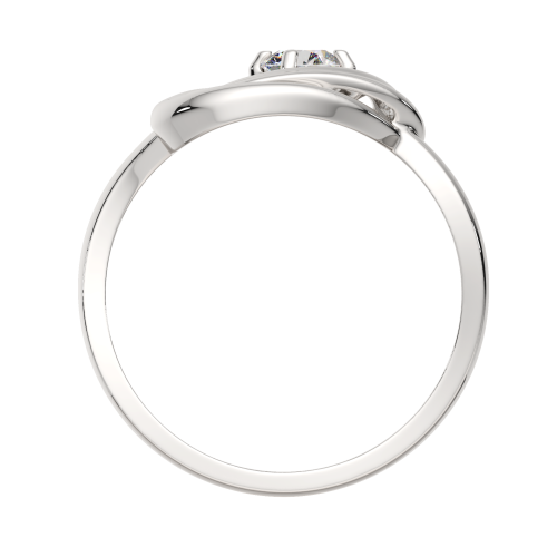 Кольцо из серебра с фианитом 0210607 фото 4