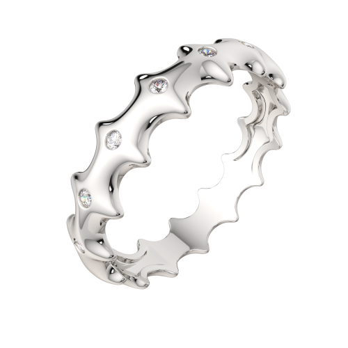 Кольцо из серебра с фианитом 0210674 фото 2