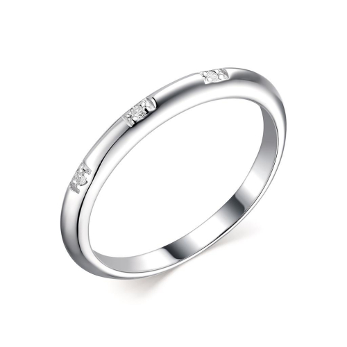 Кольцо из серебра с бриллиантом 01-2135/000Б-00
