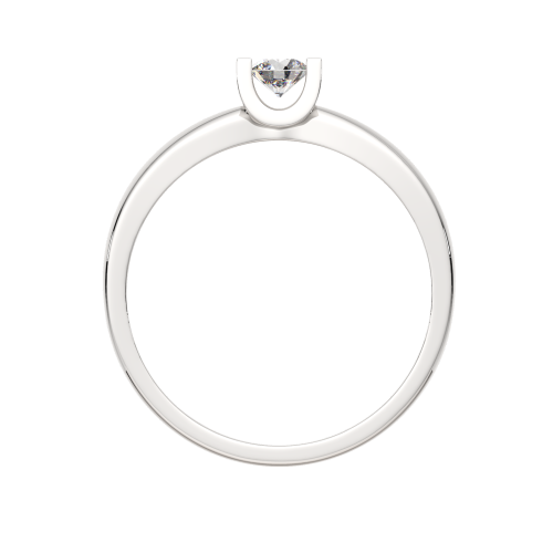 Кольцо помолвочное из белого золота с бриллиантом 2D00289.14K.W фото 4