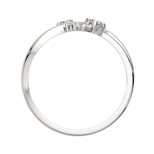 Кольцо из серебра с фианитом 0210360 фото 4