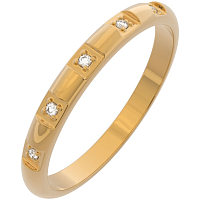 Кольцо обручальное из розового золота с бриллиантом 1D2576.14K.R