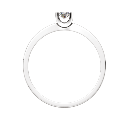 Кольцо помолвочное из белого золота с бриллиантом 2D00233.14K.W фото 4