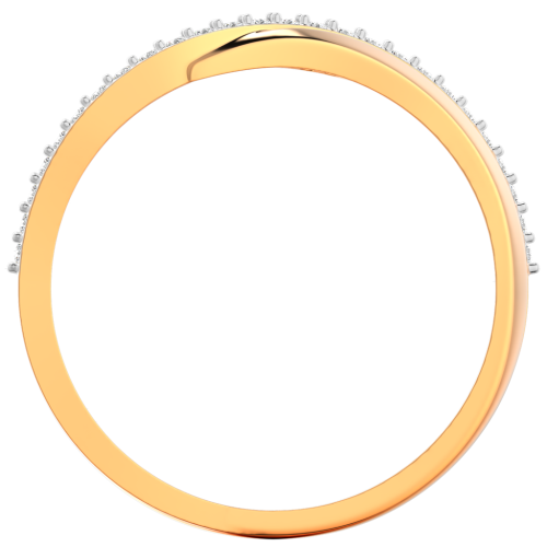 Кольцо из розового золота с фианитом 210822.14K.R фото 3