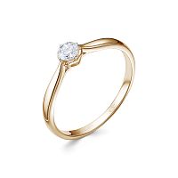 Кольцо помолвочное из розового золота с бриллиантом 12226-151-00-00