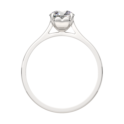 Кольцо помолвочное из серебра с фианитом 02101308 фото 4