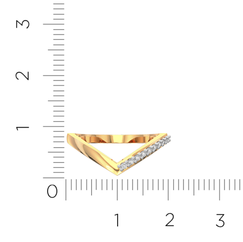 Кольцо из розового золота с фианитом 210883.14K.R.ZZ фото 5