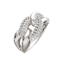 Кольцо из серебра с фианитом 0210276
