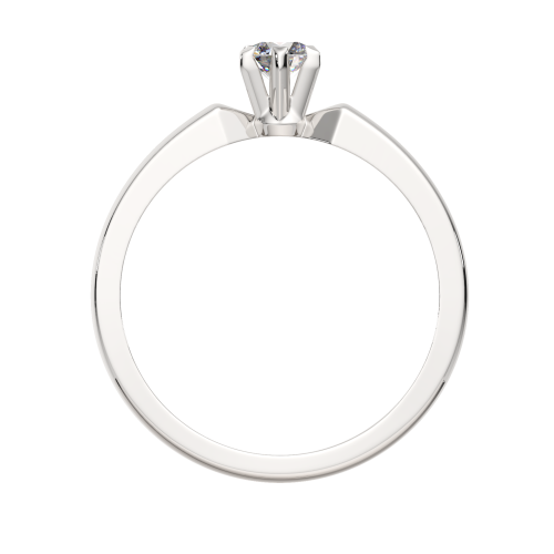 Кольцо помолвочное из белого золота с бриллиантом 2D00350.14K.W фото 4