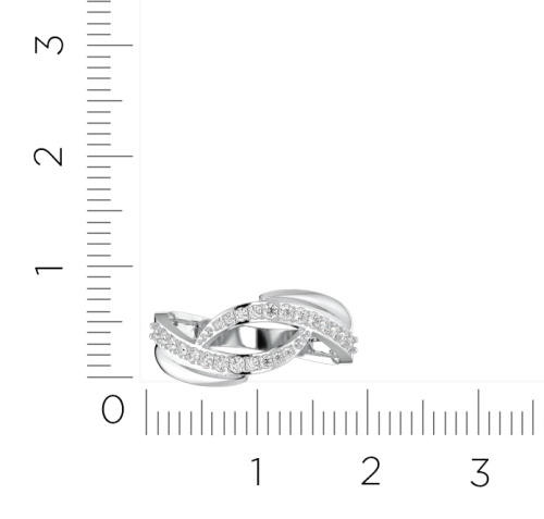 Кольцо из серебра с фианитом 0210259 фото 5