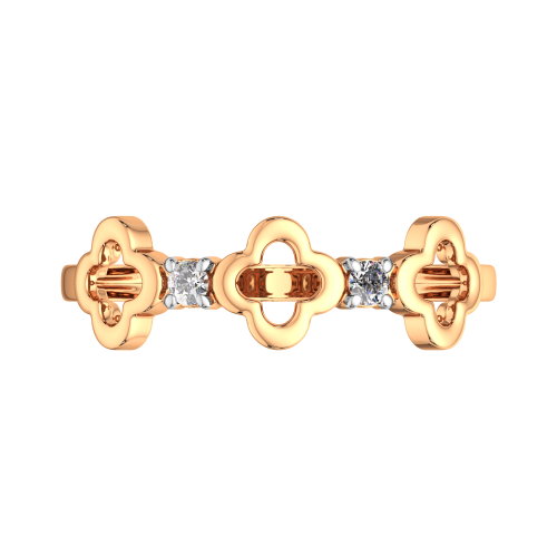 Кольцо из розового золота с фианитом 2101226.14K.R фото 3