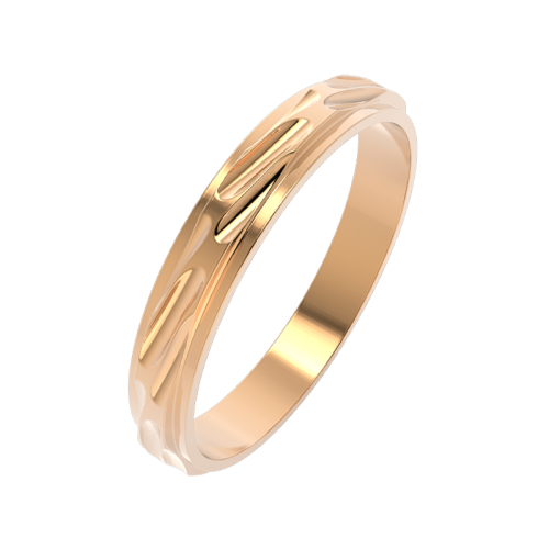 Кольцо обручальное из розового золота 143082.14K.R