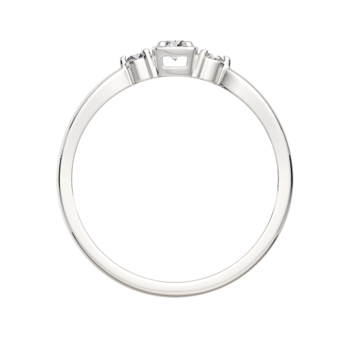 Кольцо из серебра с фианитом 02101155 фото 4