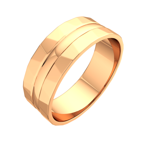 Кольцо обручальное из розового золота 1470147.14K.R фото 2