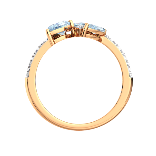 Кольцо из розового золота с топазом 2S4031.14K.R фото 4