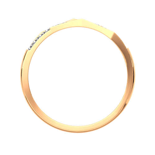 Кольцо из розового золота с фианитом 2101112.9K.R фото 4