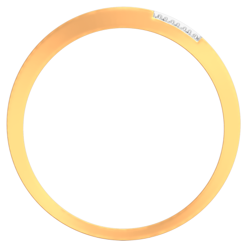 Кольцо из розового золота с фианитом 210539-9K фото 4