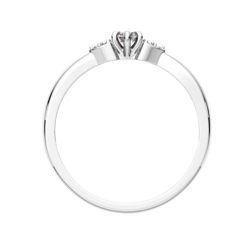 Кольцо из белого золота с бриллиантом 2D00235.14K.W фото 4