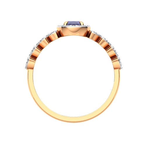 Кольцо из розового золота с сапфиром 2D10160.14K.R фото 4
