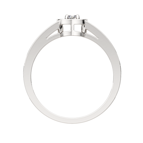 Кольцо из серебра с фианитом 0210381 фото 4