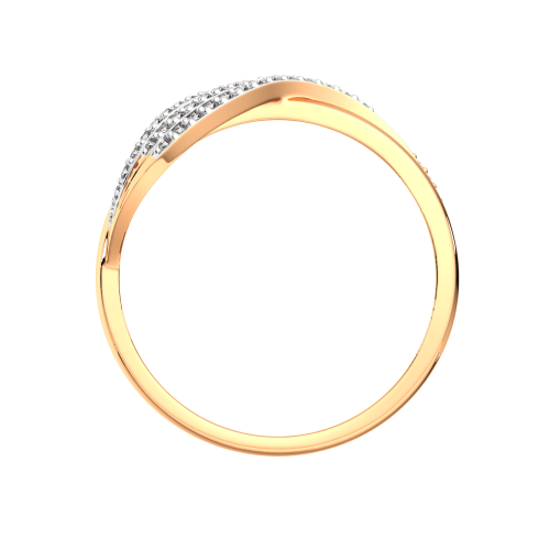 Кольцо из розового золота с фианитом 2101137.14K.R фото 4