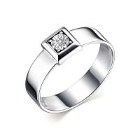 Кольцо из серебра с бриллиантом 01-2069/000Б-00