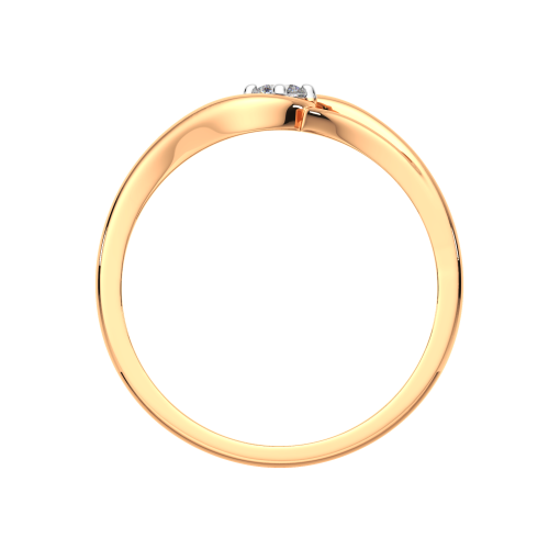 Кольцо из розового золота с фианитом 2101164.9K.R фото 4
