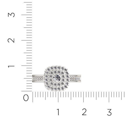 Кольцо из белого золота с бриллиантом 2D00540.14K.W фото 6