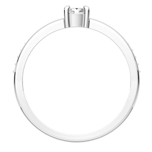 Кольцо из серебра с фианитом 0210291 фото 4
