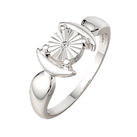 Кольцо из серебра с бриллиантом 02D0091.ZZ