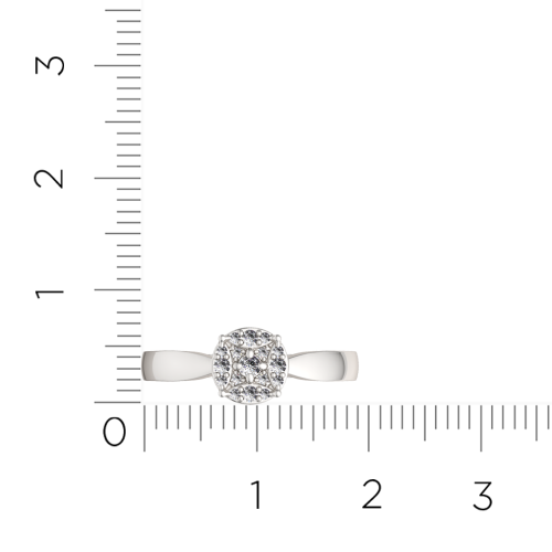Кольцо из белого золота с бриллиантом 2D00340.14K.W фото 6