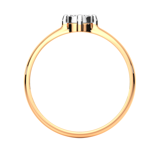 Кольцо из комбинированного золота с бриллиантом 2D00173.14K.B.ZZ фото 4