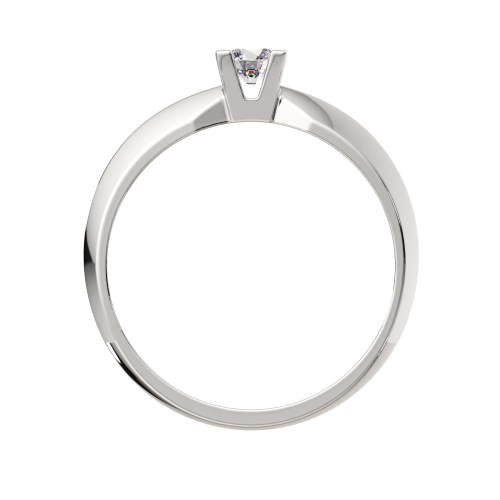 Кольцо помолвочное из белого золота с бриллиантом 2D00301.14K.W фото 4