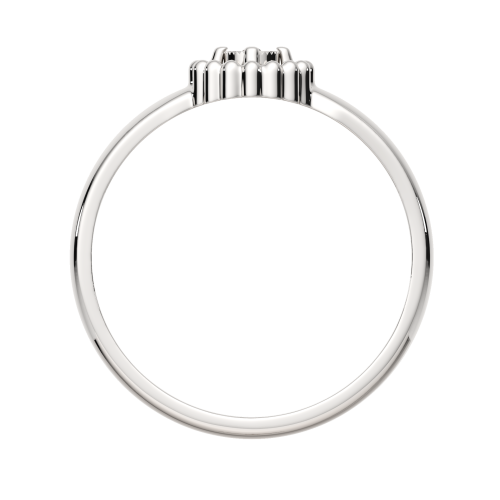 Кольцо из серебра с бриллиантом 02D0088 фото 4