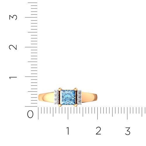 Кольцо из розового золота с бриллиантом 2D40180.14K.R фото 5