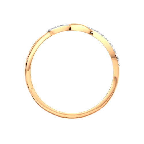Кольцо из розового золота с фианитом 2101123.14K.R фото 4