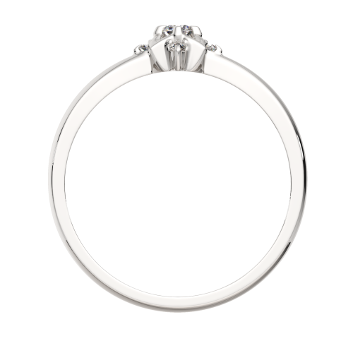 Кольцо помолвочное из белого золота с бриллиантом 2D00269.14K.W фото 4